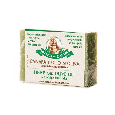 Hemp Soap With Olive Oil by Bottega Della Canapa .